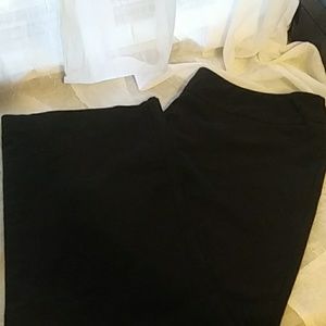 Black ice leg dress pant , stretchy, pull on sz 16